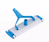Deluxe large vac head, with four wheels,aluminum body(44.5*13cm)w/spanish handle